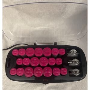 Conair Hot Roller Clips Flocked Set 20 Fast Heat 3 Sizes & 3 clips MN CHV26HCX